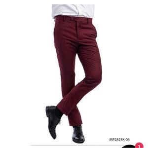 Sean Alexander Performance Men's  Pants Burgundy Size 40W N…